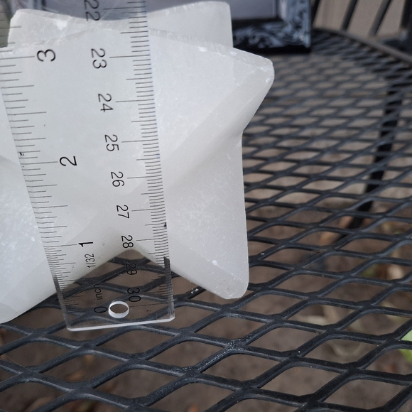 3 by 3 inch Selenite Merkabah - Picture 5 of 6